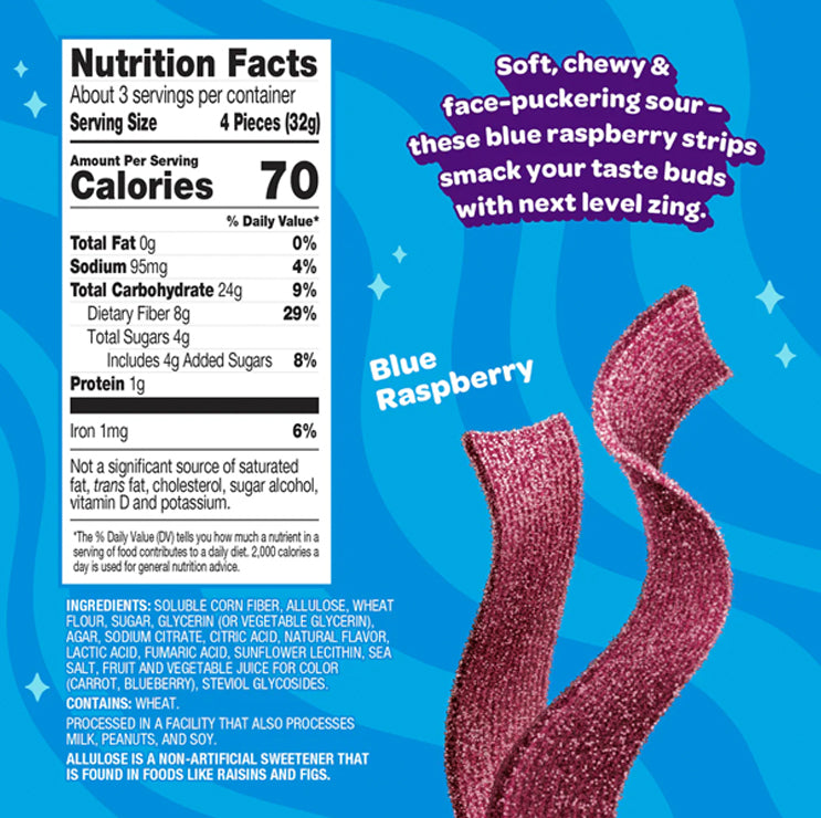Joyride Sour Raspberry Strips (Plant Based), 99g
