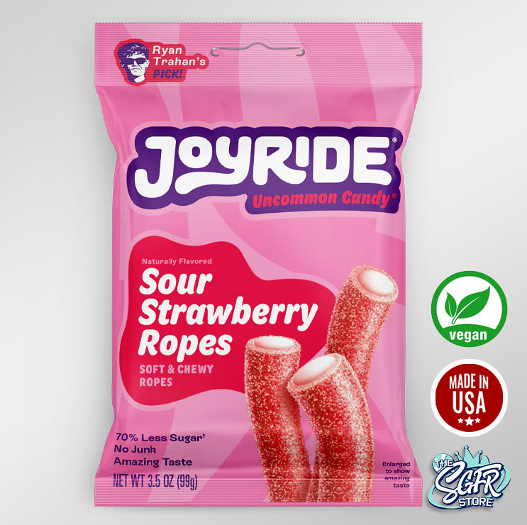 Joyride Sour Strawberry Ropes (Plant Based)