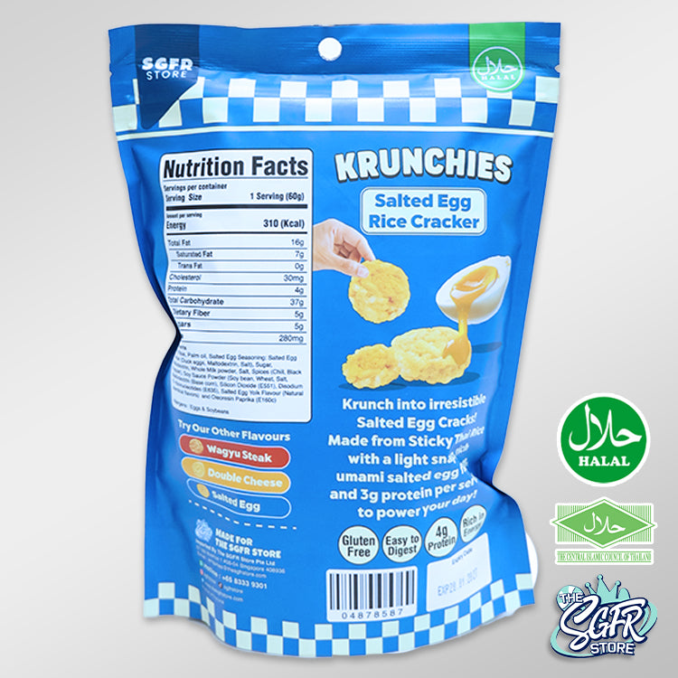 Krunchies Salted Egg Rice Cracker