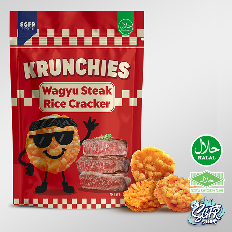 Krunchies Wagyu Steak Rice Cracker