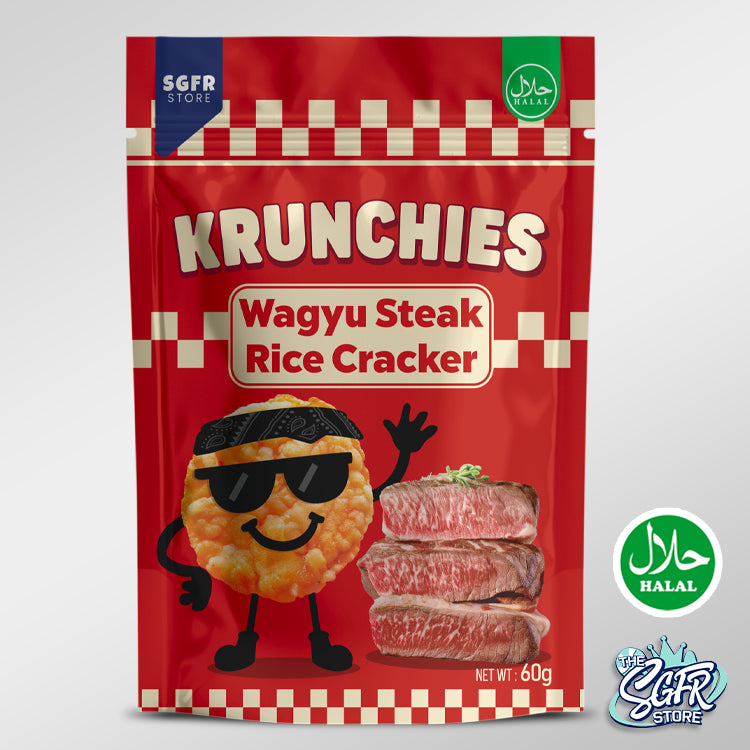 Krunchies Wagyu Steak Rice Cracker