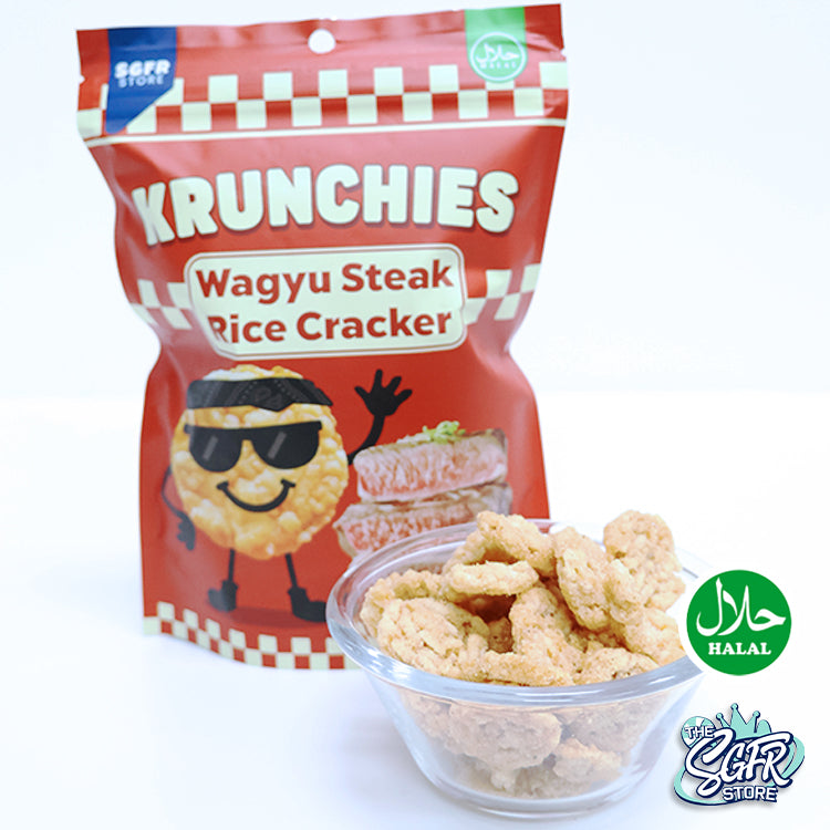 Krunchies Wagyu Steak Rice Cracker