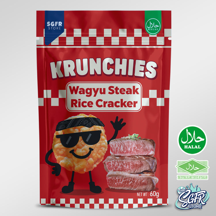 Krunchies Wagyu Steak Rice Cracker