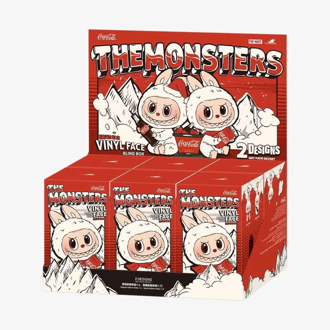 LABUBU V3, 1 Case of 6 Blind Box. The Monsters Coca-Cola Series (Original)