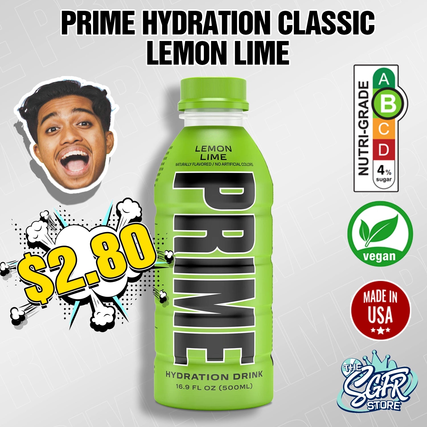 Prime Hydration Classic Lemon Lime