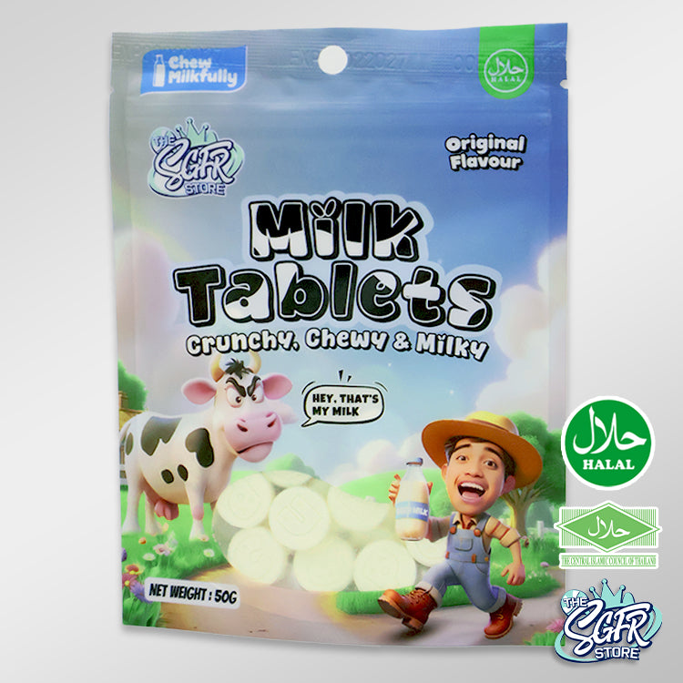 Milk Vanilla Tablets (50g)| The SGFR Store Official Product