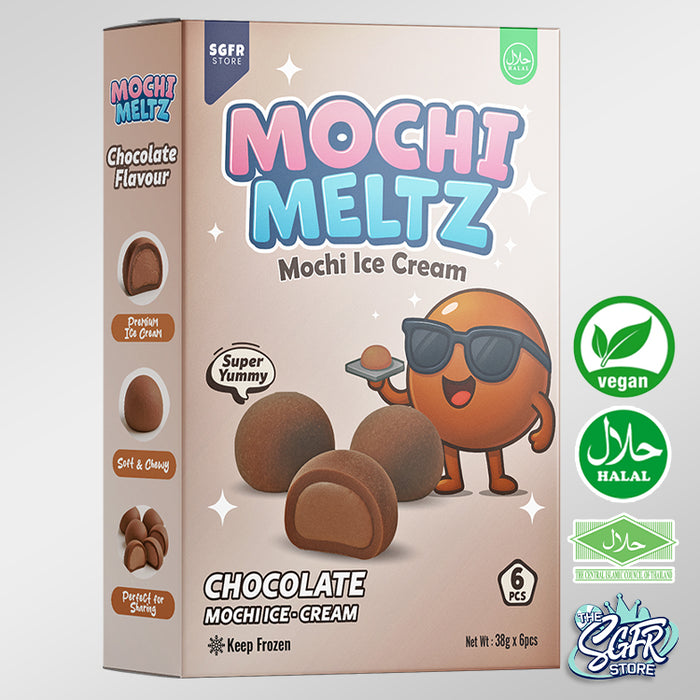 Mochi Meltz, Chocolate Mochi Ice Cream, Vegan
