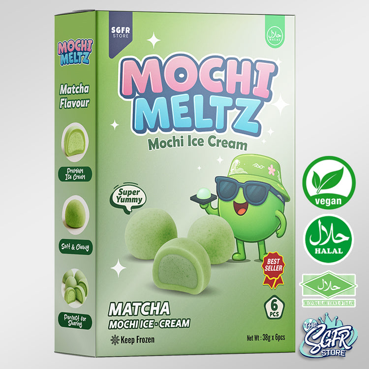 Mochi Meltz, Matcha Mochi Ice Cream, Vegan