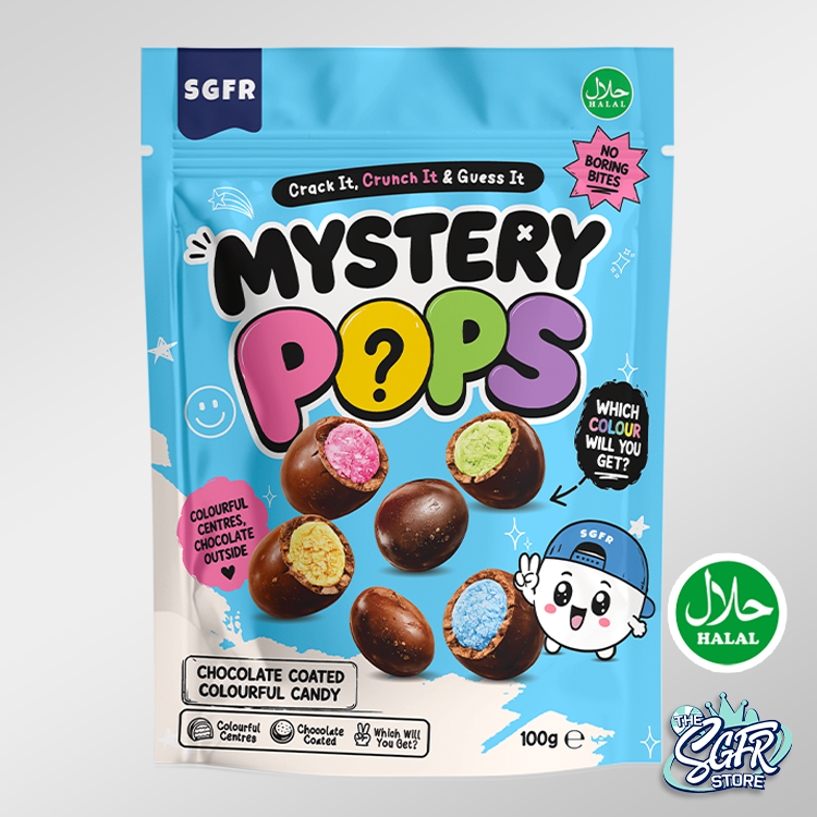 SGFR Mystery Pops Chocolate, 100g Halal