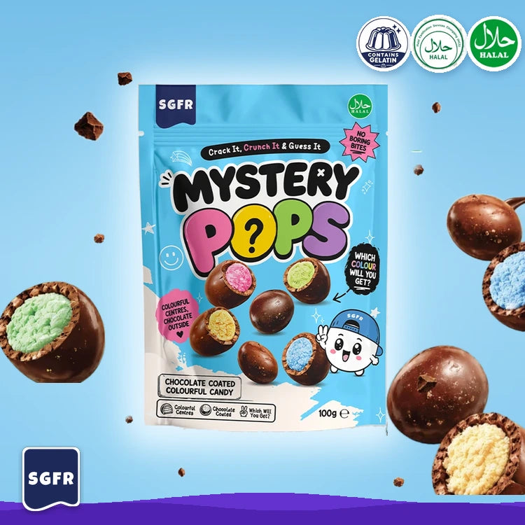 Mystery Pops Chocolate, 100g Halal