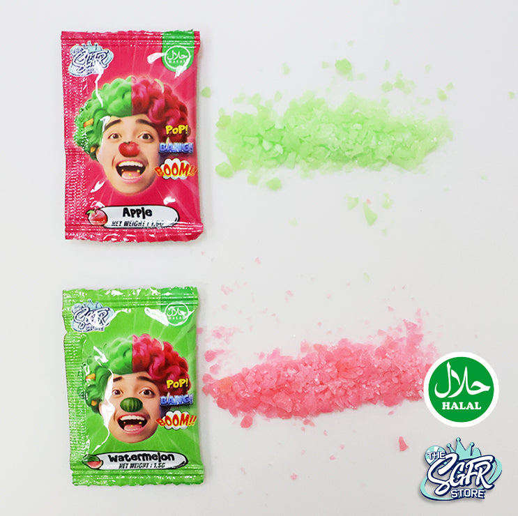 Sour Popping Candy (Apple & Watermelon)