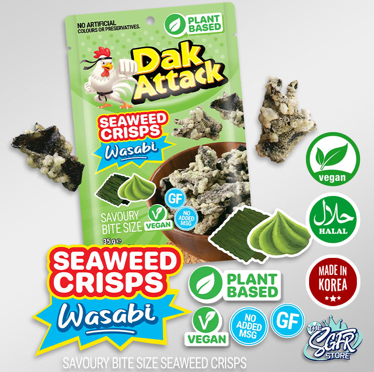 Korean Seaweed Crisps Wasabi (No MSG)
