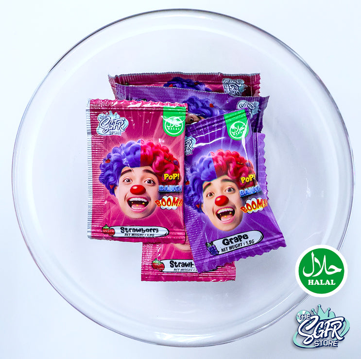 Sour Popping Candy (Grape & Strawberry)