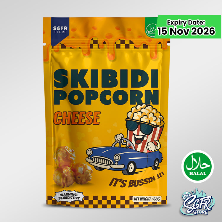 Skibidi Popcorn, Cheese 60g, (Halal)