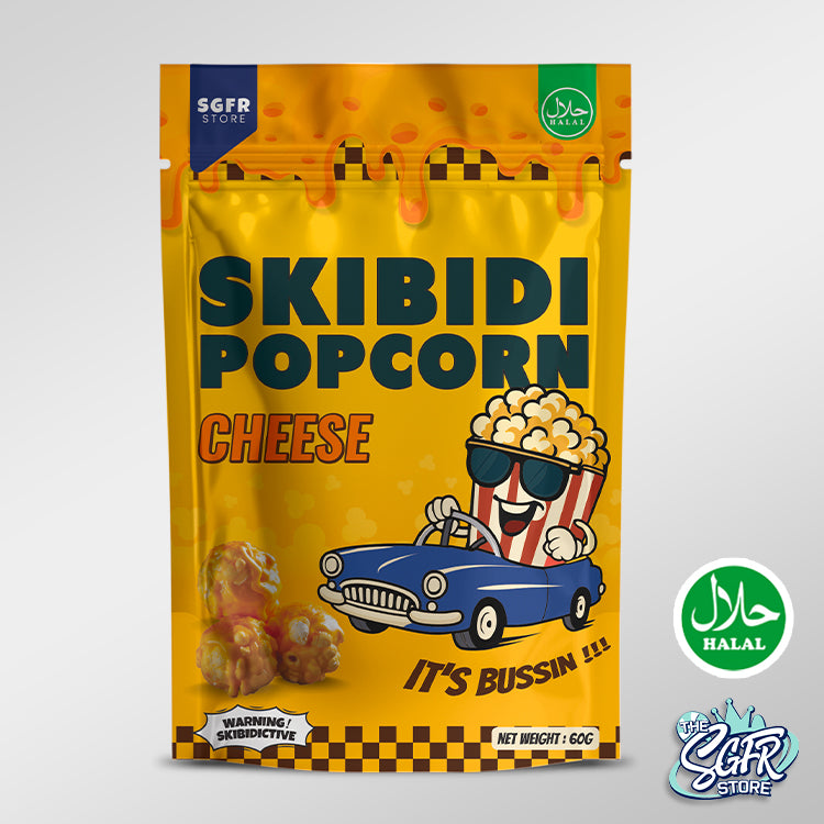 Skibidi Popcorn, Cheese 60g, (Halal)