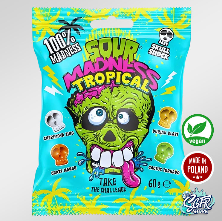 Sour Madness Tropical (60g), Vegan