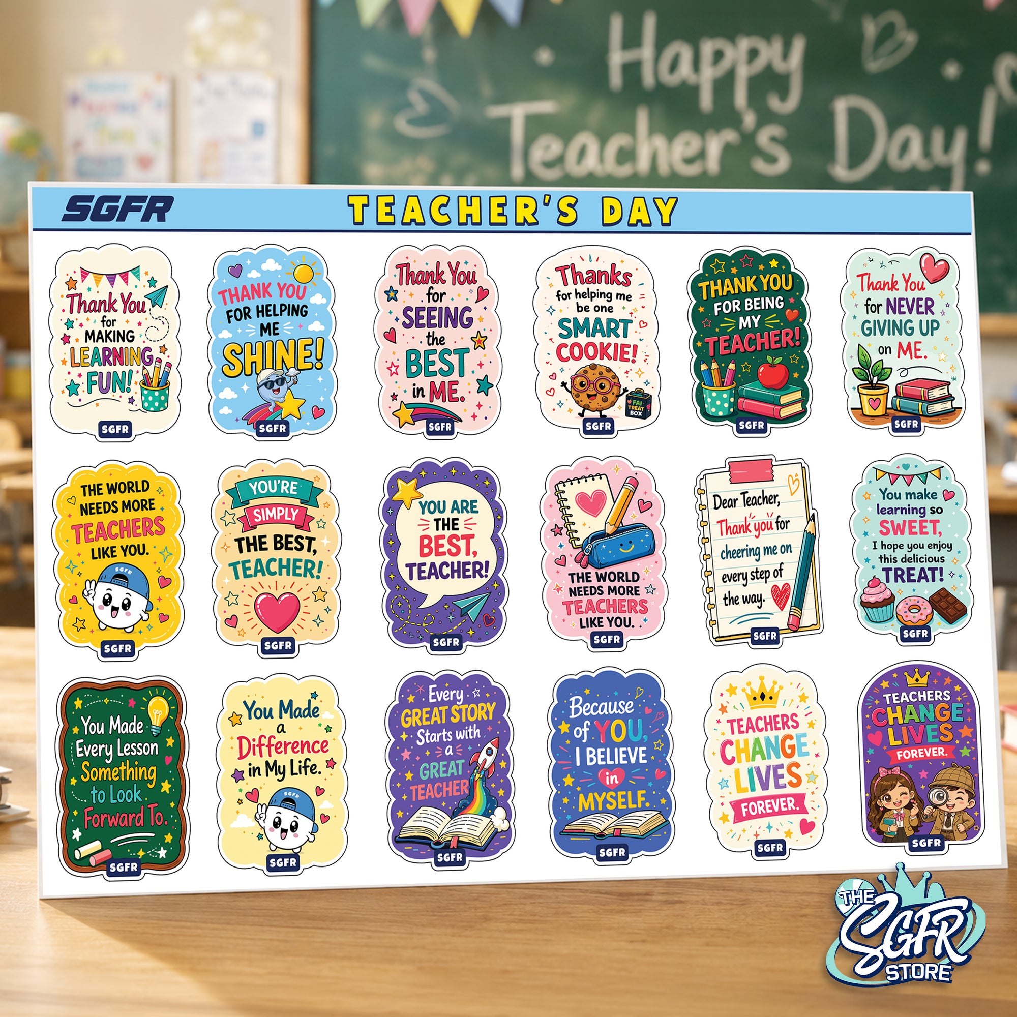 SGFR Teacher's Day Stickers! (Free)