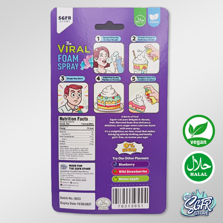 The Viral Foam Spray, Blueberry