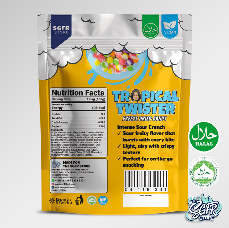 Freeze Dried Tropical Twister by Aliyah (Sour)