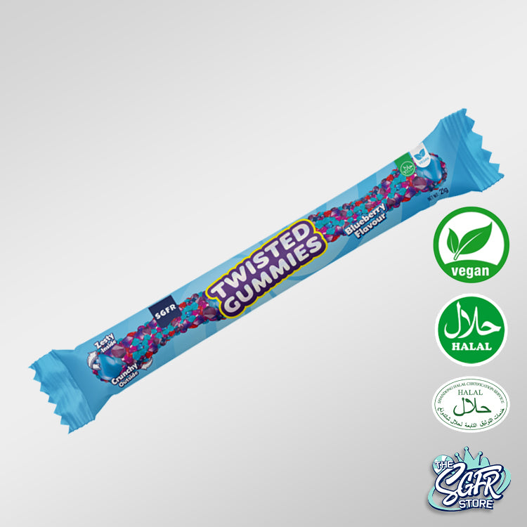 Twisted Gummies, Blueberry (21g)