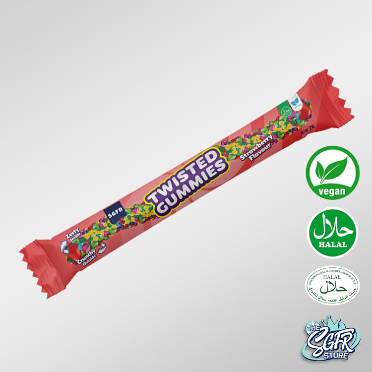 Twisted Gummies, Strawberry (21g)