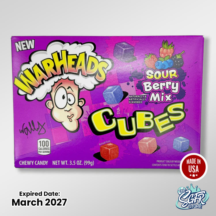Warheads Box - Sour Berry Mix Cubes